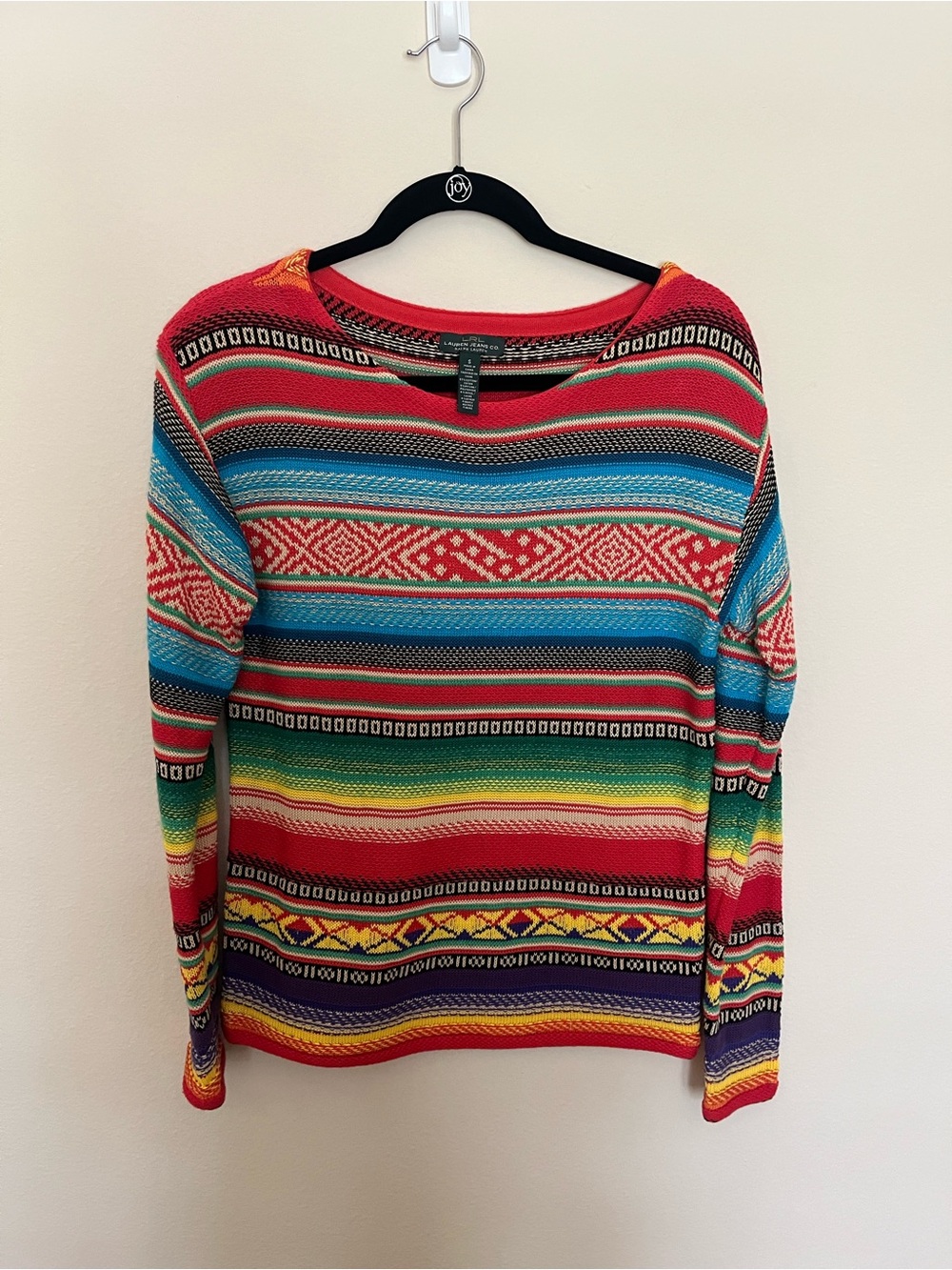 Ralph Lauren Colorful Striped Knit Long-Sleeve Top - Multicolor